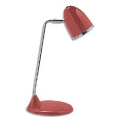 MAUL Lampe Led MaulStarlet Rouge, ampoule intégrée, bras métal chromé 31 cm, Hauteur 29 cm