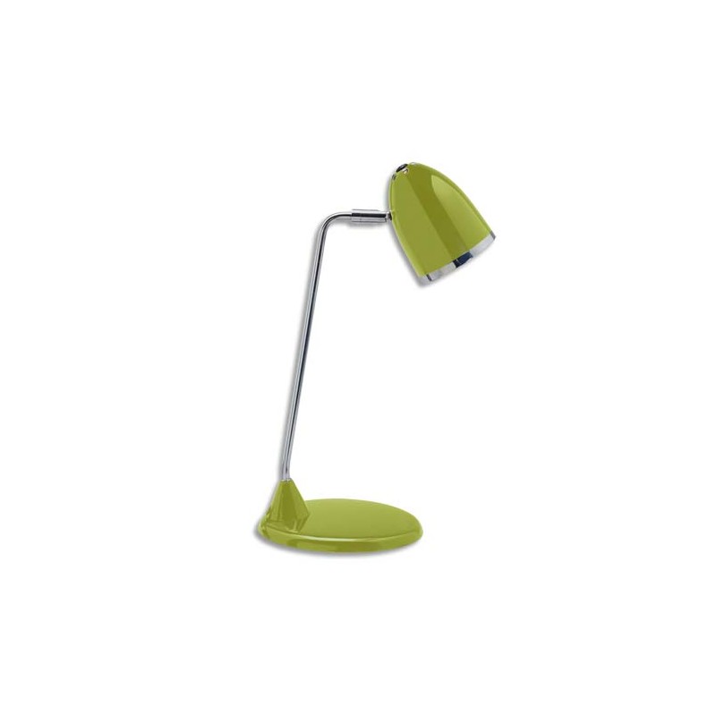 MAUL Lampe Led MaulStarlet Vert, ampoule intégrée, bras métal chromé 31 cm, Hauteur 29 cm