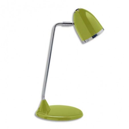 MAUL Lampe Led MaulStarlet Vert, ampoule intégrée, bras métal chromé 31 cm, Hauteur 29 cm