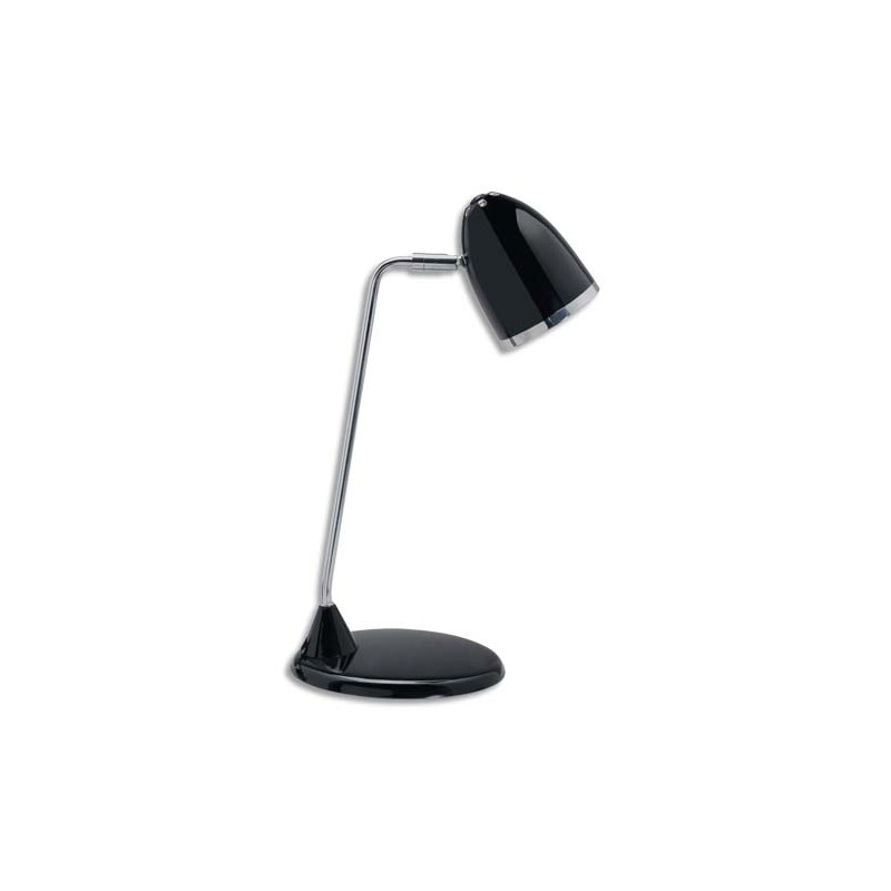 MAUL Lampe Led MaulStarlet Noir, ampoule intégrée, bras métal chromé 31 cm, Hauteur 29 cm