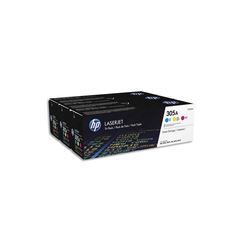 HP Tri pack couleur Laser 305A CF370AM