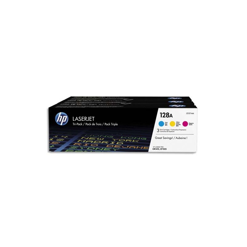 HP Tri pack couleur Laser 128A CF371AM