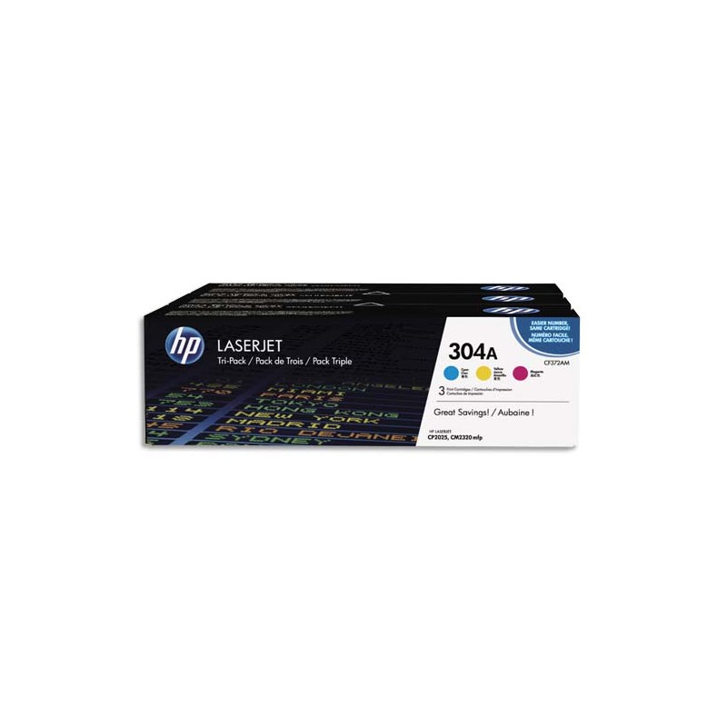 HP Tri pack couleur Laser 304A CF372AM