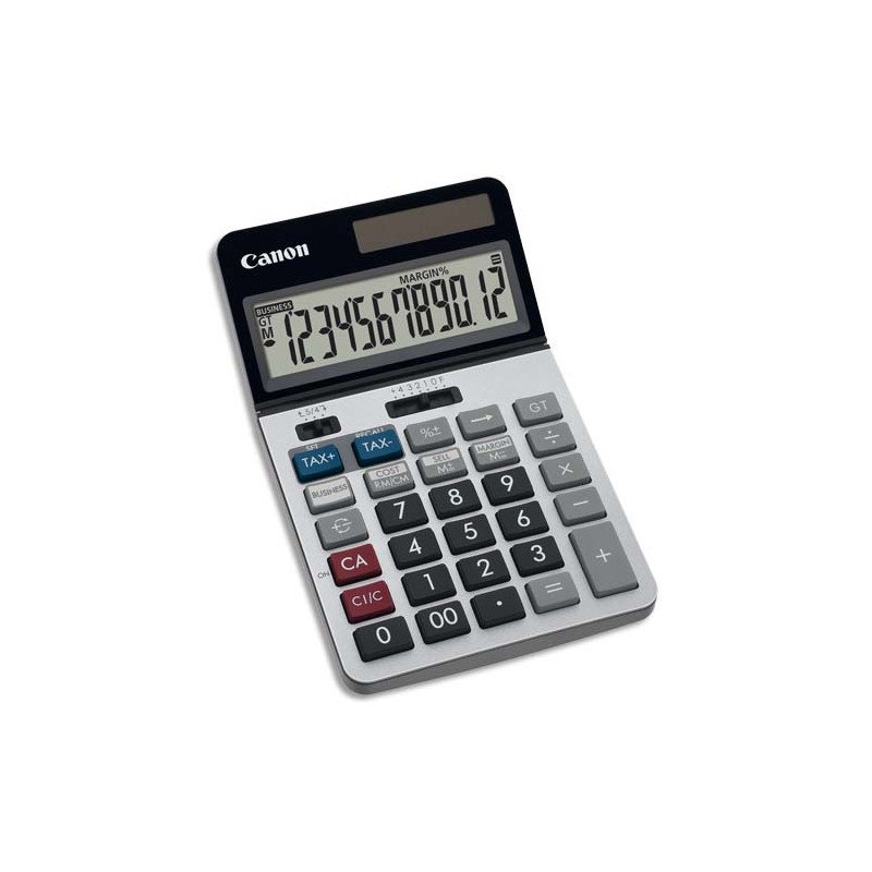 CANON Calculatrice de bureau professionnelle 12 chiffres, tax+/tax-, écran inclinable KS-1220TSG