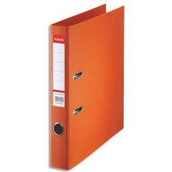 ESSELTE Classeur à levier Esselte Standard en polypropylène, dos 50 mm, coloris Orange