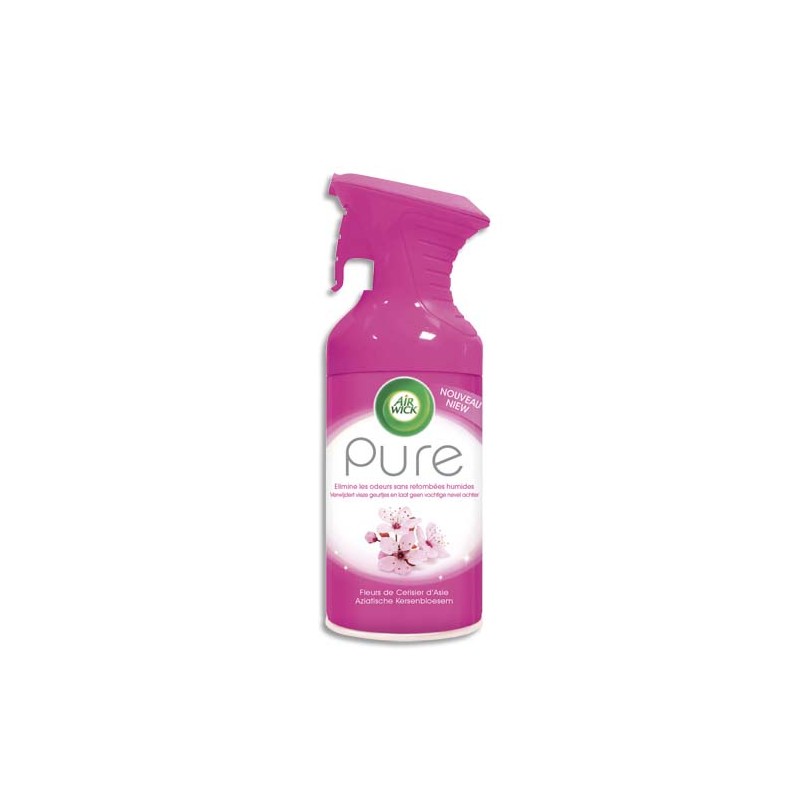 AIRWICK Désodorisant d’atmosphère Pure 250 ml formule sans eau parfum concentré fleurs de cerisier d'Asie
