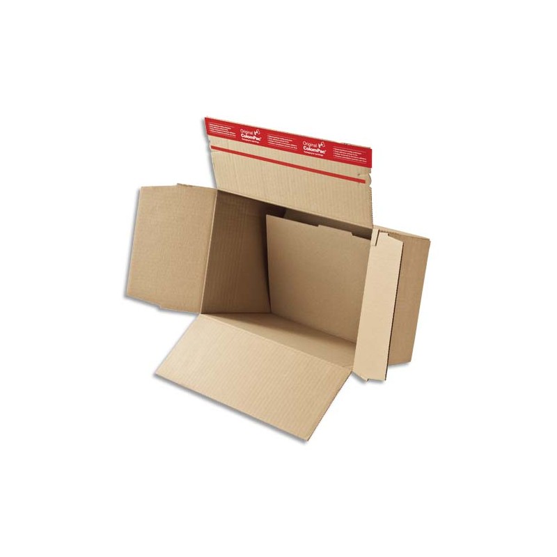 COLOMPAC Carton fond auto 445x315x180-300 - Dimensions : L44,5 x H31,5 x P18-30 cm coloris brun
