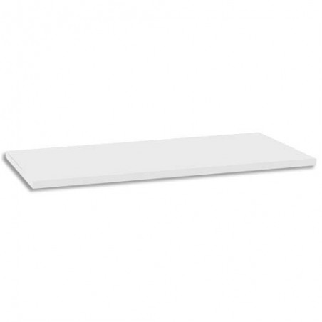 GAUTIER OFFICE Top bois Sunday Blanc, pour crédence longueur 160 cm - Dimensions : L160 x H2 x P46 cm