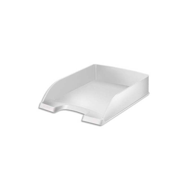 LEITZ Corbeille à courrier Style Blanc - Dimensions : L25,5 x H7 x P35,7 cm