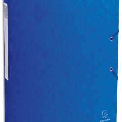 EXACOMPTA Boîte de classement EXABOX en carte lustrée 7/10e. Dos de 2,5 cm. Coloris Bleu