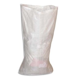 Boîte de 100 sacs à gravats en PP Blancs tissés 80 litres - Format à plat : L60 x H100 cm