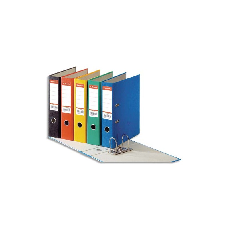 ESSELTE Classeur à levier RAINBOW en carton, dos de 8 cm, coloris assorties