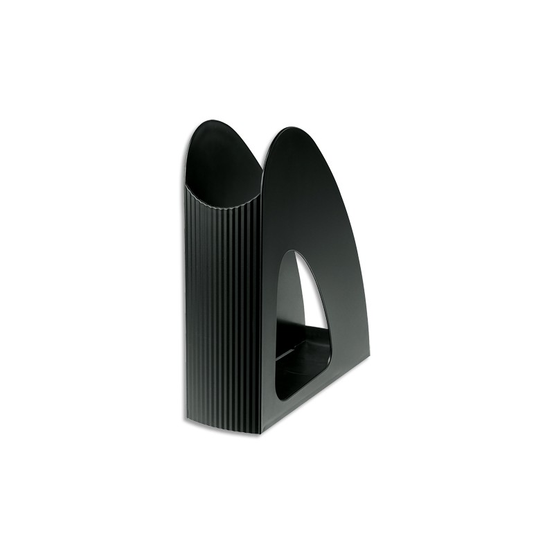 HAN Porte-revues Loop Noir en polypropylène - Dos 7,6 x H25,6 x P23,9 cm