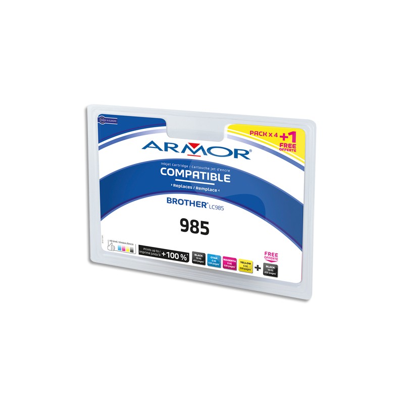 ARMOR Pack couleur 5 cartouches comp je LC985 B10173R1