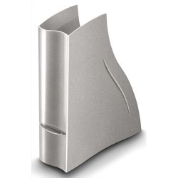CEP Porte-revues Ellypse XtraStrong en polystyrène - Dimensions : H32,5 x P27,8 cm, Dos 8,3 cm cm taupe