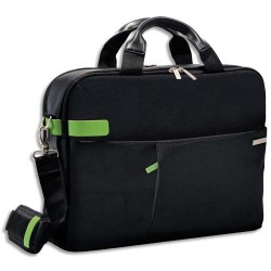 LEITZ Sac Inch Laptop Bag pour ordinateur 15,6, 2 compartiments + pochettes - L41 x H31 x P9 cm Noir