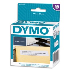 DYMO Rouleau de 500 étiquettes multiusages adhésif décollable 19x51mm S0722550