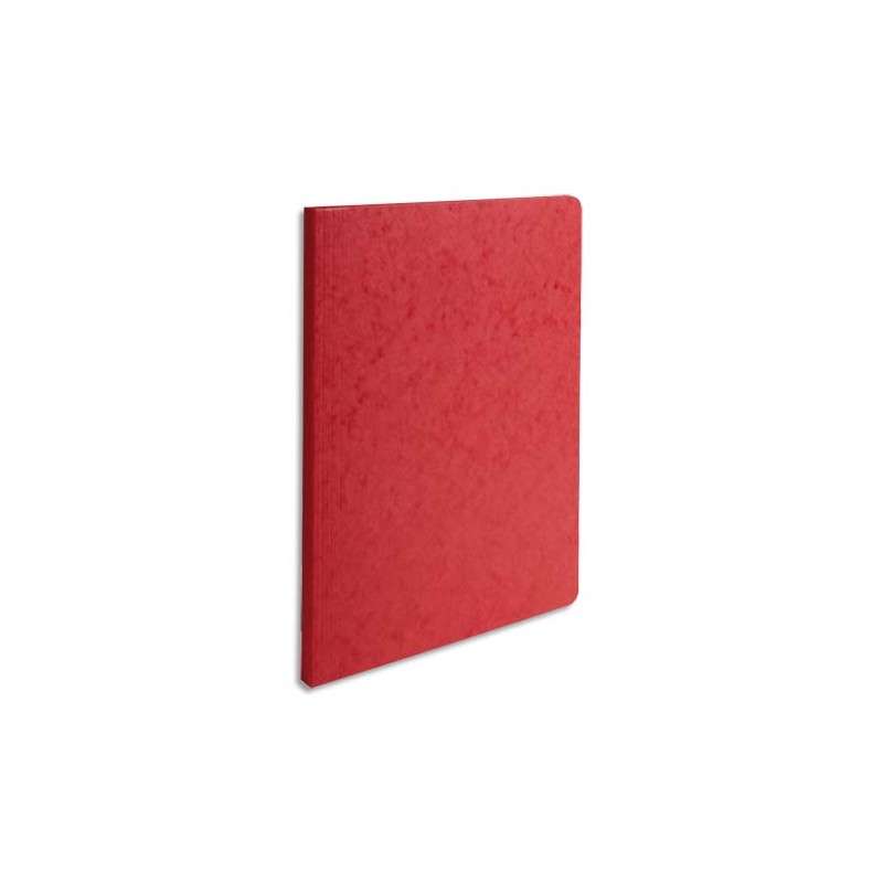 EXACOMPTA Chemise LUSTRO dos rainé de 1,5 à 3,5 cm. Carte lustrée 5/10e 400 gr coloris Rouge