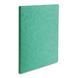EXACOMPTA Chemise LUSTRO dos rainé de 1,5 à 3,5 cm. Carte lustrée 5/10e 400 gr coloris Vert foncé