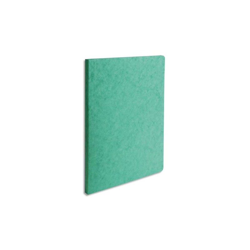 EXACOMPTA Chemise LUSTRO dos rainé de 1,5 à 3,5 cm. Carte lustrée 5/10e 400 gr coloris Vert foncé