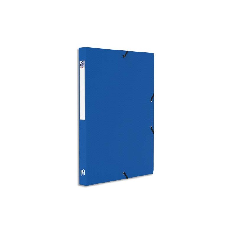 OXFORD Boîte de classement MEMPHIS 24x32cm, en polypropylène 7/10e. Dos 2,5cm. Coloris Bleu