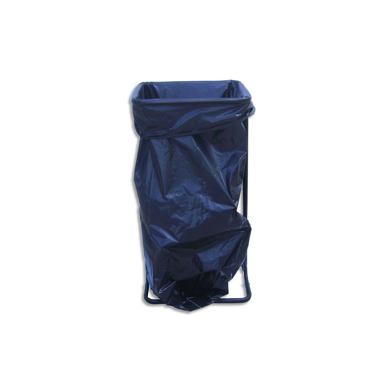 VISO Support sac-poubelle métal Noir capacité 110 à 130 litres sans roulettes - Dim : L56 x H80 x P44 cm