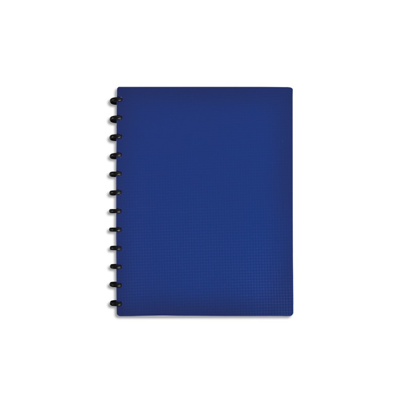 OXFORD Protège documents MEMPHIS Variozip 60 vues, 30 pochettes amovibles. En polypropylène opaque Bleu