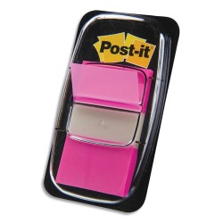 POST-IT Set de 50 marque-pages souples, coloris Rose vif