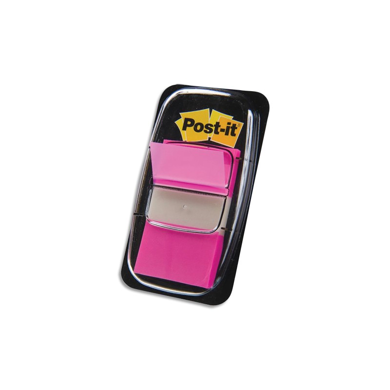 POST-IT Set de 50 marque-pages souples, coloris Rose vif