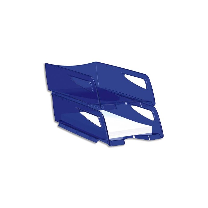 CEP Maxi corbeille à courrier Happy Bleu électrique, dimensions : L25 x H10,1 x P34 cm
