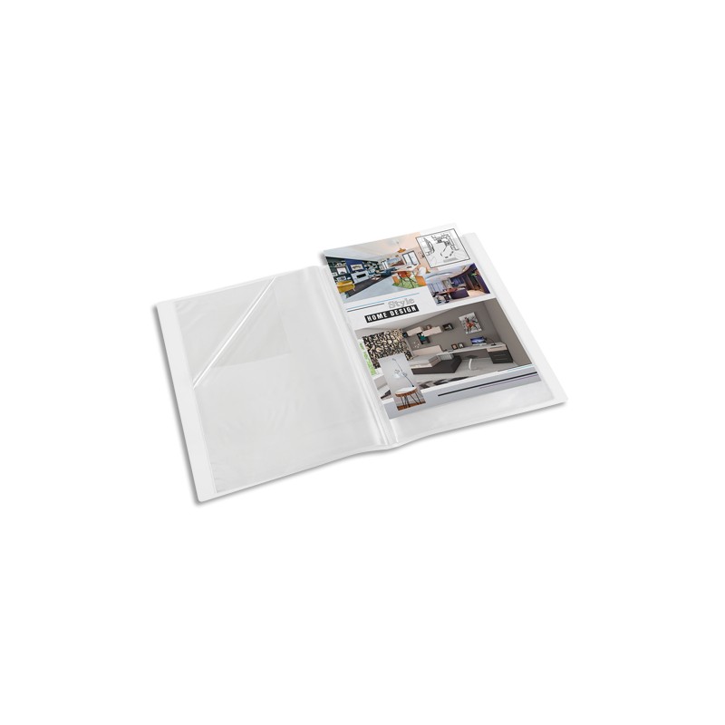 VIQUEL Protège-documents translucide A3, 40 vues/20 pochettes, couverture 7/10e, pochettes 7/100e
