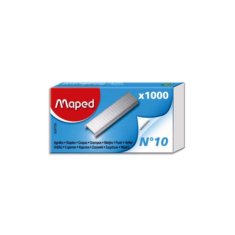 MAPED Boîte de 1000 agrafes N°10 324105-3