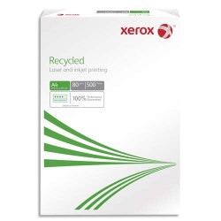 XEROX Ramette de 500 feuilles A4 80g, papier 100% recyclé Blanc XEROX Recycled 003R91165 CIE 58