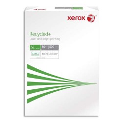 XEROX Ramette de 500 feuilles A4 80g, papier 100% recyclé Blanc XEROX Recycled+ 003R91912 CIE 85