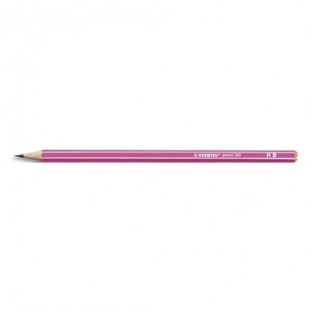 STABILO Crayon graphite hexagonal 160 HB (bout gomme), corps Rose