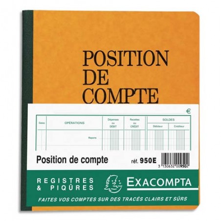 EXACOMPTA 27x38cm - Journal des Recettes Dépenses des Associations