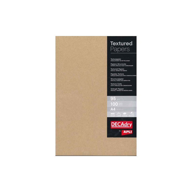 DECADRY Boîte de 100 feuilles papier kraft A4 95 g ALFAC PCL 1684