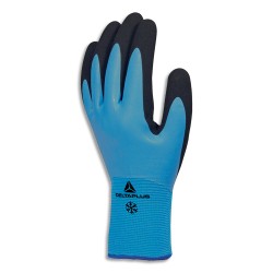 DELTA PLUS Paire de gants hiver Thrym Bleu Noir en polyamide et acrylique, enduction latex, Taille 9