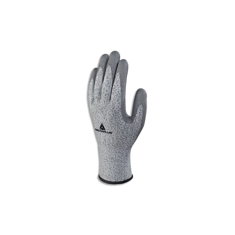 DELTA PLUS Paire de gants Venicut Gris en fibre econocut, enduction polyuréthane, Taille 10
