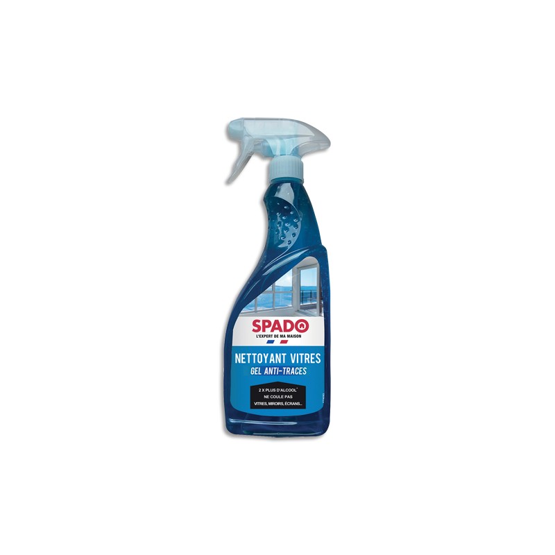 SPADO Spray de 750 ml Nettoyant surfaces vitrées, gel anti-traces