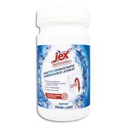 JEX PROFESSIONNEL Boîte de 100 Lingettes désinfectantes pous les sanitaires, jetables dans les toilettes