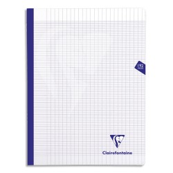 CLAIREFONTAINE Cahier MIMESYS brochure cousue 192 pages Séyès 24x32. Couverture polypropylène incolore