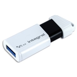 INTEGRAL Clé USB 3.0 64Go Turbo Blanche INFD64GBTURBWH3.0