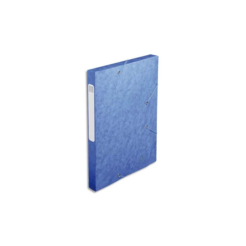 EXACOMPTA Boîte de classement dos 2,5 cm, en carte lustrée 5/10e coloris Bleu