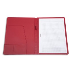 JUSCHA Conférencier Rouge BALOCCO en polyester. 32,5x24,5x2cm. Livré bloc-notes et pochettes multiples