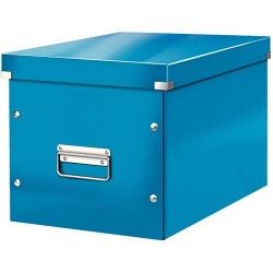 LEITZ Boîte CLICK&STORE cube format M. Coloris Bleu