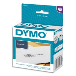 DYMO Boîte de 130 étiquettes LW addresse petit volume 89x28mm 1983173