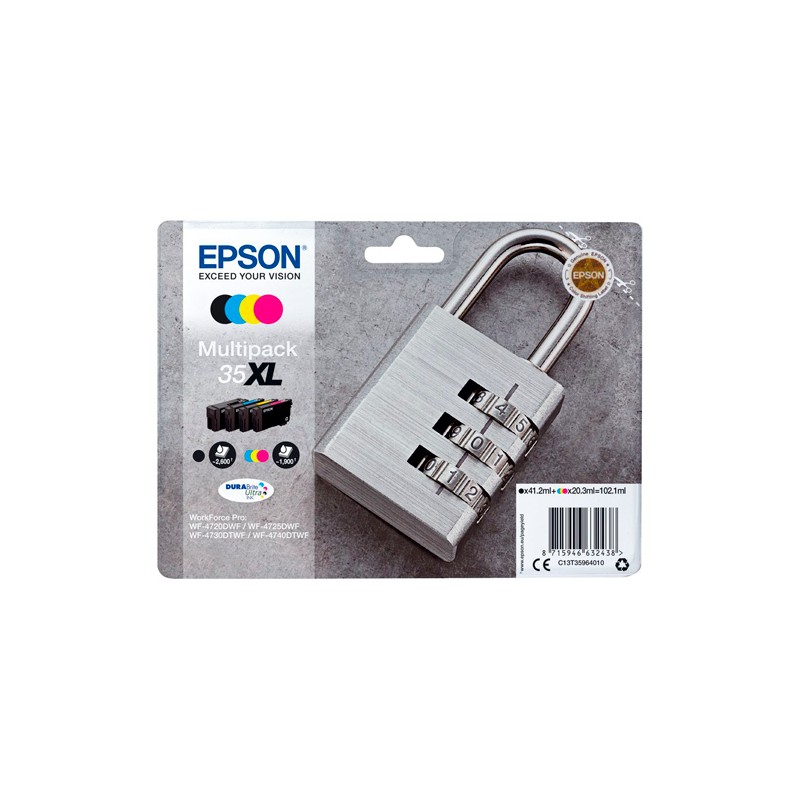EPSON Cartouche Jet d'encre multipack XL cadenas C13T35964010