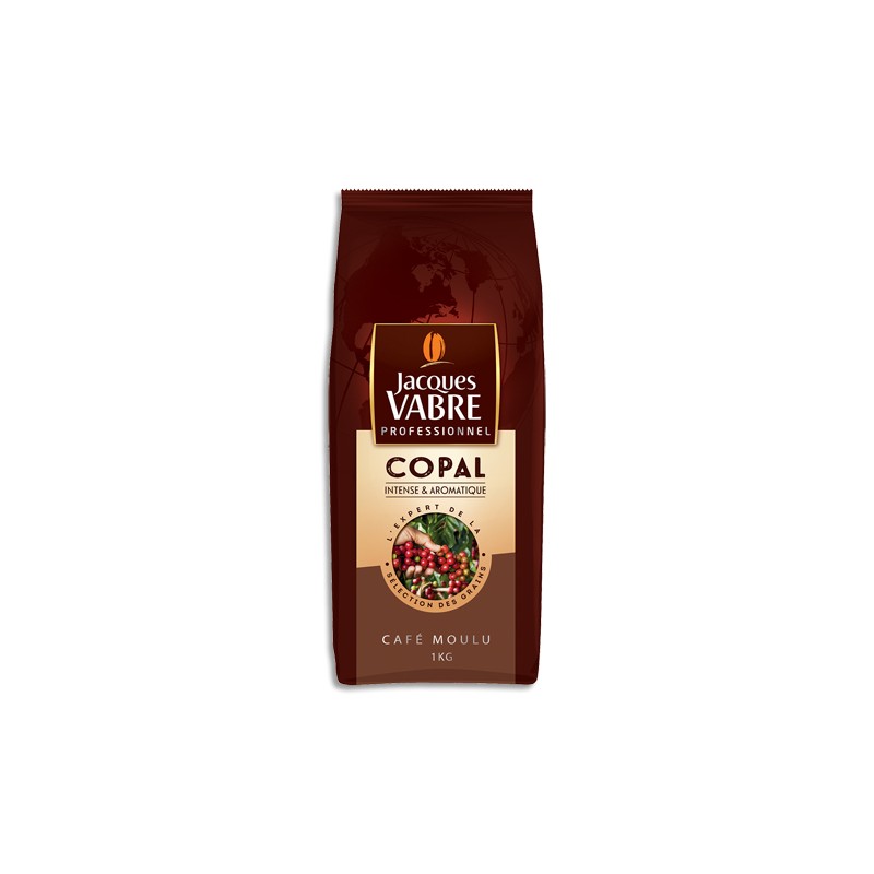 JACQUES VABRE Paquet d'1Kg de café moulu Copal, intense et aromatique