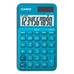 CASIO Calculatrice de poche 10 chiffres Bleue SL-310UC-BU-S-EC